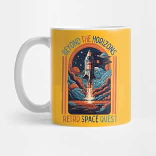 The "Beyond the horizons Retro space ", Design Mug